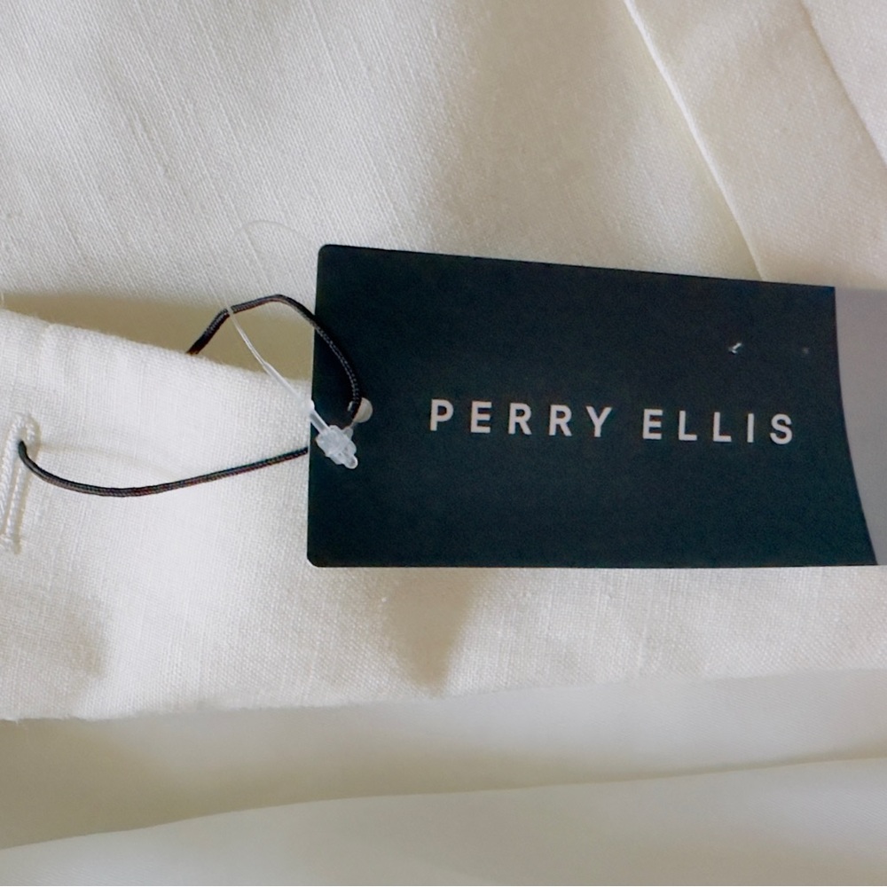 NWT Perry Ellis 40R Slim Fit Classic Off White Blazer - Picture 4 of 5